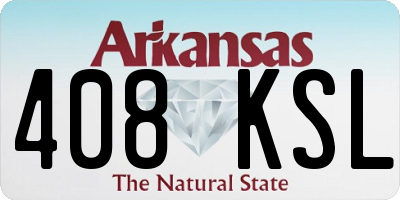 AR license plate 408KSL