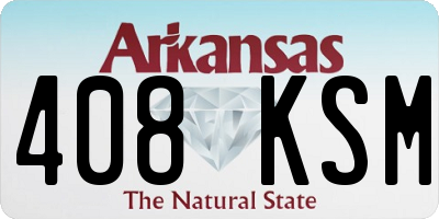 AR license plate 408KSM