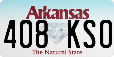 AR license plate 408KSO