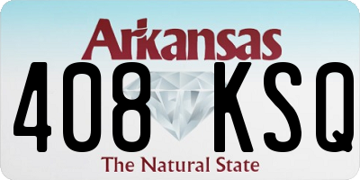 AR license plate 408KSQ