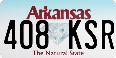 AR license plate 408KSR