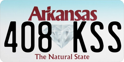 AR license plate 408KSS