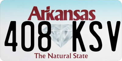 AR license plate 408KSV