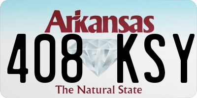AR license plate 408KSY