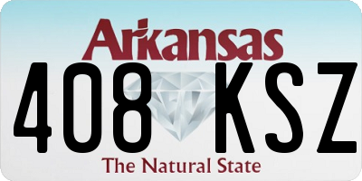 AR license plate 408KSZ