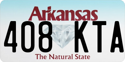 AR license plate 408KTA