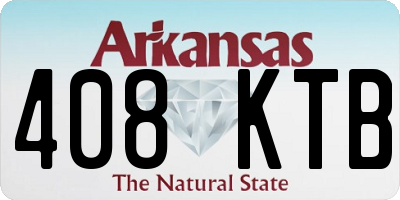 AR license plate 408KTB