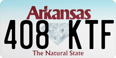 AR license plate 408KTF