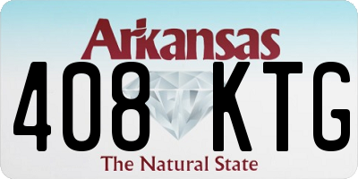 AR license plate 408KTG