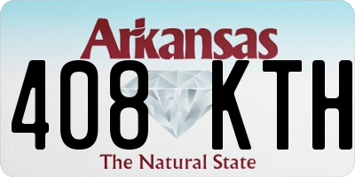 AR license plate 408KTH