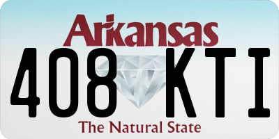 AR license plate 408KTI