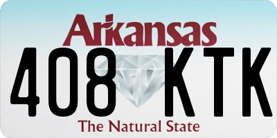AR license plate 408KTK