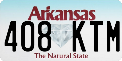 AR license plate 408KTM