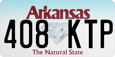 AR license plate 408KTP