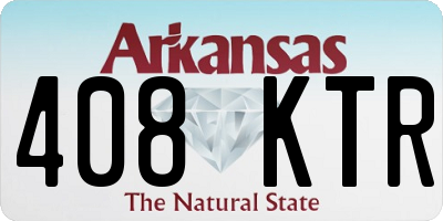 AR license plate 408KTR