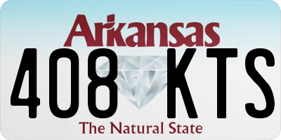 AR license plate 408KTS