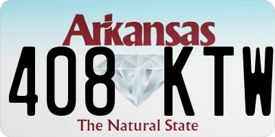 AR license plate 408KTW