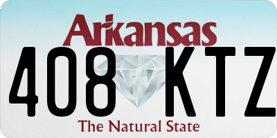 AR license plate 408KTZ