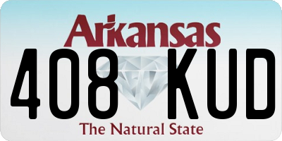 AR license plate 408KUD