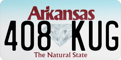 AR license plate 408KUG
