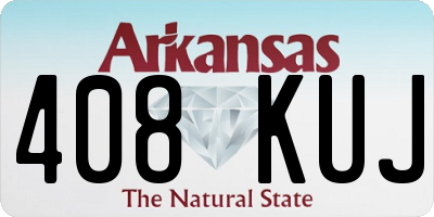 AR license plate 408KUJ