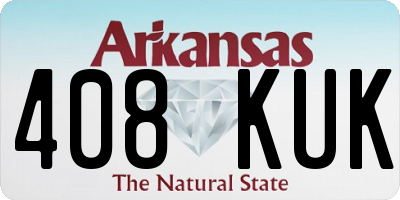 AR license plate 408KUK