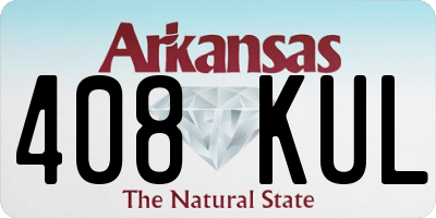 AR license plate 408KUL