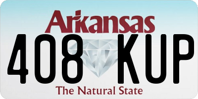 AR license plate 408KUP