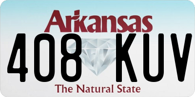 AR license plate 408KUV