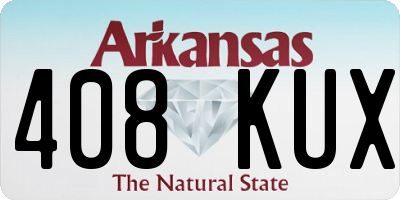 AR license plate 408KUX