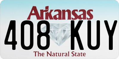 AR license plate 408KUY
