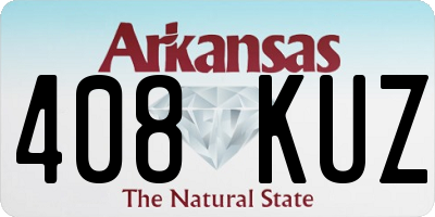 AR license plate 408KUZ