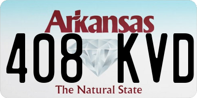 AR license plate 408KVD