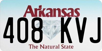 AR license plate 408KVJ