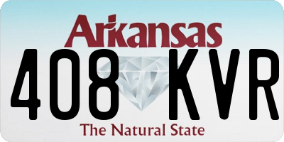 AR license plate 408KVR