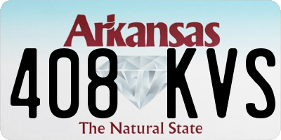 AR license plate 408KVS