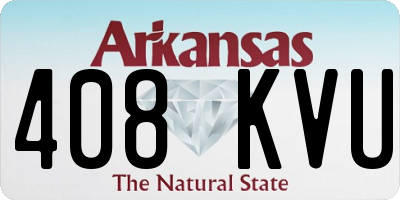 AR license plate 408KVU