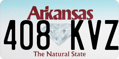 AR license plate 408KVZ