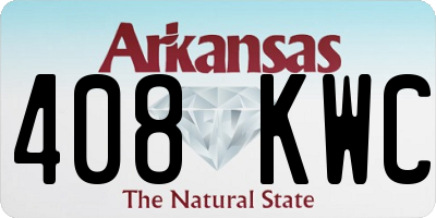 AR license plate 408KWC