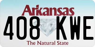 AR license plate 408KWE