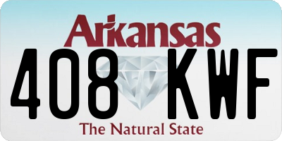 AR license plate 408KWF