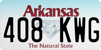 AR license plate 408KWG