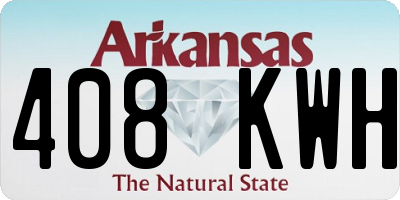 AR license plate 408KWH