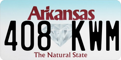 AR license plate 408KWM