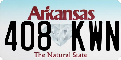 AR license plate 408KWN
