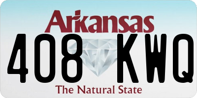 AR license plate 408KWQ