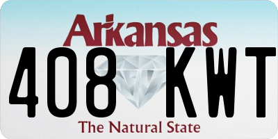 AR license plate 408KWT