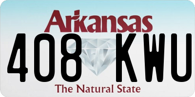 AR license plate 408KWU
