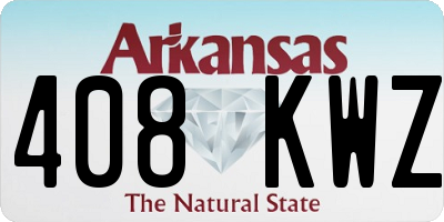 AR license plate 408KWZ