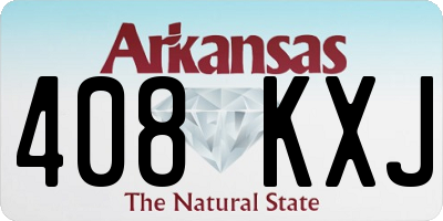 AR license plate 408KXJ